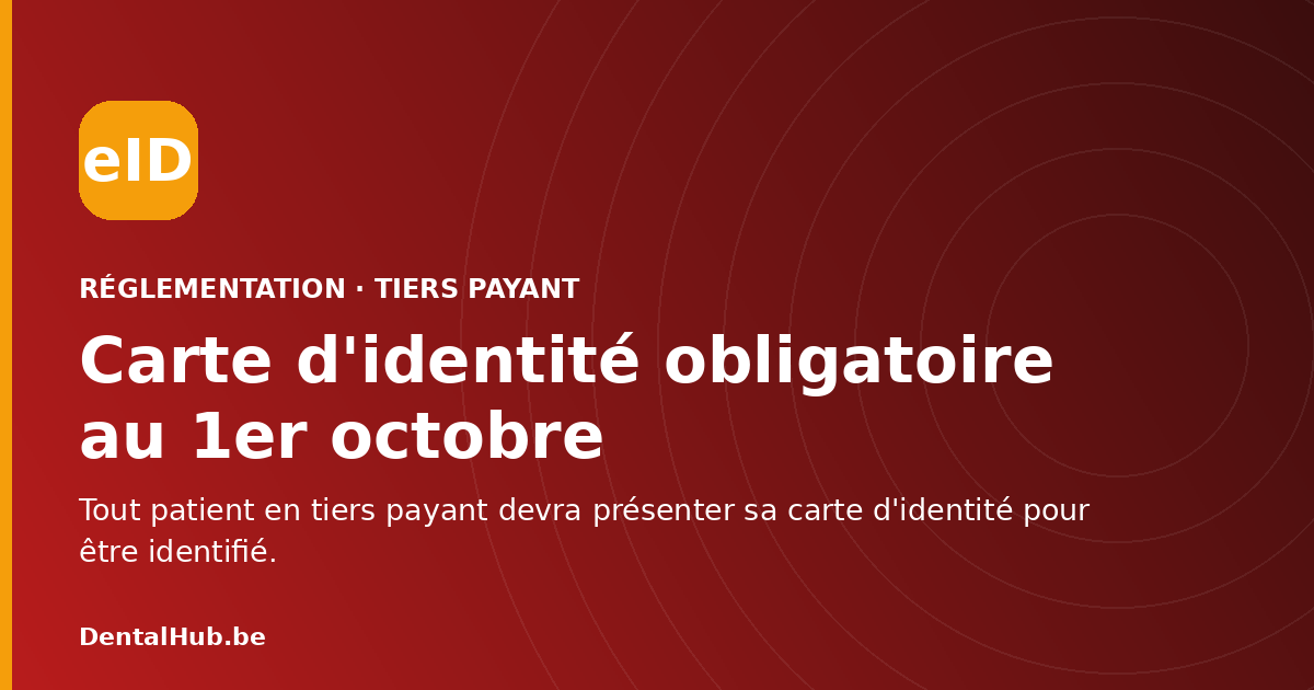 Derdebetaler: identiteitskaart verplicht inlezen vanaf 1 oktober